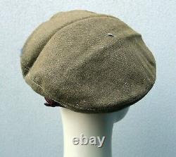 1948-1950 Idf Israeli Defence Force Side Hat Beret & Badge. Maker Marks On Liner