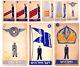 1950 Barlevi Military Jewish Litho Card Game Judaica Hebrew Ranks Idf Insignia