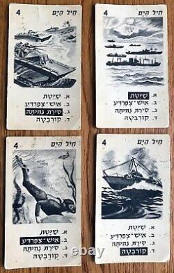 1950 Judaica HEBREW Israel IDF Army JEWISH Soldier CARD GAME Weapons INFANTRY
