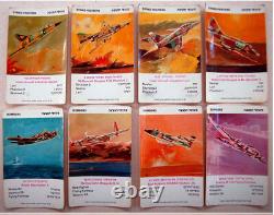 1960 HEBREW Israel IDF CARD GAME Air force AIRCRAFT Helicopter PLANE Jewish IAF