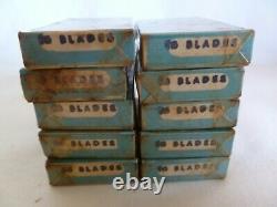 1960s OKAVA ISRAEL RAZOR BLADES PRODUCED FOR IDF 10 PACKS OF 10 BLADES IN EACH