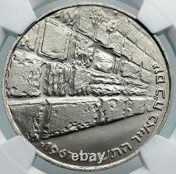 1967 ISRAEL IDF 6 Day War Wailing Wall Jerusalem PF Silver 10 L NGC Coin i87882
