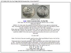 1967 ISRAEL IDF 6 Day War Wailing Wall OLD Jerusalem Silver 10 Lirot Coin i94077