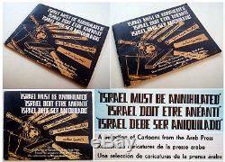 1967 NAZI Arab MUSLIM Antisemite RARE CARICATURE BOOK Jewish ISRAEL Judaica IDF