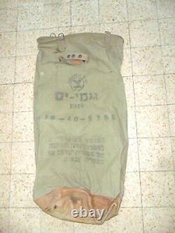 1974 Idf Zahal Special Operations Kitbag Bag Bottom Leather & Loops Israeli Army
