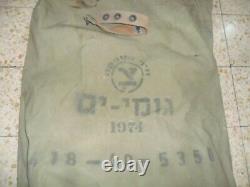 1974 Idf Zahal Special Operations Kitbag Bag Bottom Leather & Loops Israeli Army