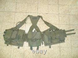 1978 Israeli Army First Generation LACE and X Back Straps Idf Ephod Vest Zahal