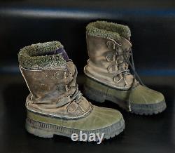 1980s Canadian Army Cold Weather Tactical Snow Waterproof Lined Boots by IDF