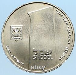 1983 ISRAEL IDF Israeli Defense Forces VALOR 35 Yrs SILVER Shekel Coin i96849