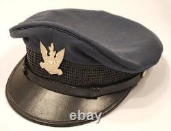 1987 Idf Israel Air Force Iaf Officer Cap Hat With Badge Dated