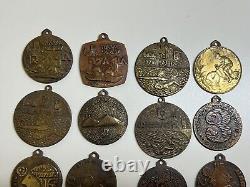 19 Israeli Vintage Medals IDF Sport Keren Kayemet Medals From Israel