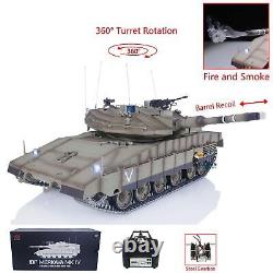 1/16 HengLong RC Tanks IDF Merkava MK IV Open Fire Smoking 360° Turret Rotary
