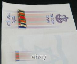 2006 Second Israel Lebanon War IDF Enamel Ribbon w Award Certificate