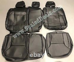 2016-22 Toyota Tacoma Double Cab Black Leather Seat Covers Upgrade Your Cloth