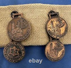 22 IDF March Medals 1957-1978 Belt Israel Defense Forces Hebrew Jerusalem Jewish
