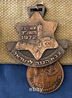 22 Jewish IDF March Medals 1957-1978 Belt Israel Defense Forces Hebrew Jerusalem