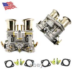 2PCS 48IDF Carburetor With Air Horn For Solex Dellorto Weber EMPI 48MM NEW