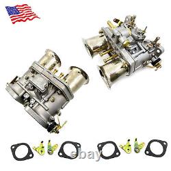 2PCS 48IDF Carburetor With Air Horn For Solex Dellorto Weber EMPI 48MM NEW