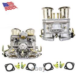 2PCS 48IDF Carburetor With Air Horn For Solex Dellorto Weber EMPI 48MM NEW