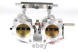 48mm IDF 48IDF Dual Throttle Bodies Fuel Rail TPS Rep For Weber Dellorto Empi