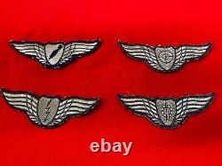 (4) 1960s-Era Israeli Defence Force (IDF) Israeli Air Force Cloth Wings Badges