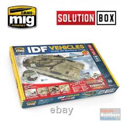 AMM7701 AMMO by Mig Solutions Box IDF Vehicles Colors and Weathering System