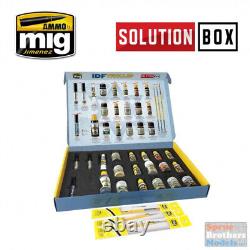 AMM7701 AMMO by Mig Solutions Box IDF Vehicles Colors and Weathering System