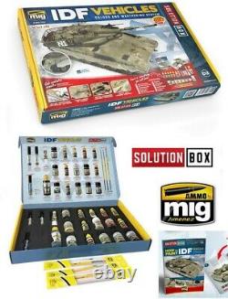 AMMO by Mig Jimenez Solution Box IDF Vehicles Colours and Weathering System