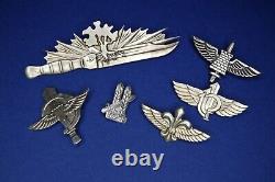 Authentic Vintage 1960's Israel IDF Special Forces Airborne Paratrooper Badges