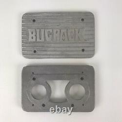 BUGPACK Rare Cast Aluminum Ribbed Air Cleaner Valve Covers Weber IDF Plate VW