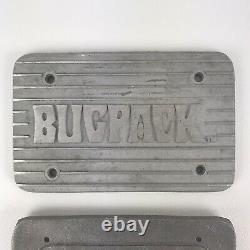 BUGPACK Rare Cast Aluminum Ribbed Air Cleaner Valve Covers Weber IDF Plate VW