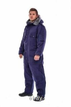 BUNDLE IDF Winter Gear Coverall Snowsuit + Thermal Fleece Outdoor Hat