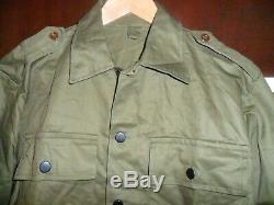 EXTREMELY RARE Unique 1965 Israeli Army Shirt Idf Zahal Uniform with METAL BUTTONS