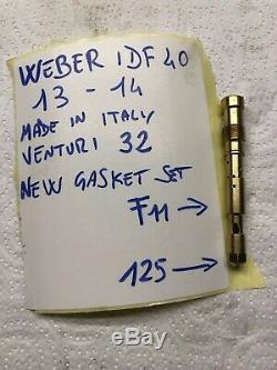 Fiat 124 Set abarth Weber 40 IDF 13 und 14, original aus Italien gefertigte Krüm