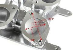 For HOLLEY SQUARE SPREAD BORE ADAPTOR IDF DOWN DRAFT WEBER for FORD GM CHEV