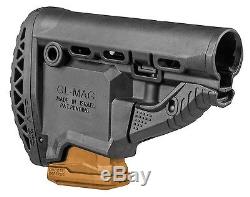 GLMAG ARP-S FAB Defense Black Butt Stock with MagazineCarrier IDF