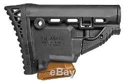 GLMAG SRP-S FAB Defense Black Butt Stock with MagazineCarrier IDF