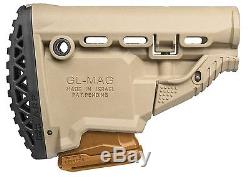 GLMAG-S ARP FAB Defense Desert Tan Butt Stock with MagazineCarrier IDF