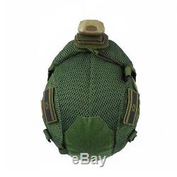 HASSA PLUS Israel Army IDF Tactical Como Helmet + Built-In Goggles Cover Green