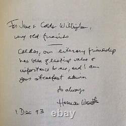 HERMAN WOUK The Hope SIGNED 1st to Calder Willingham screenwriter Israel history