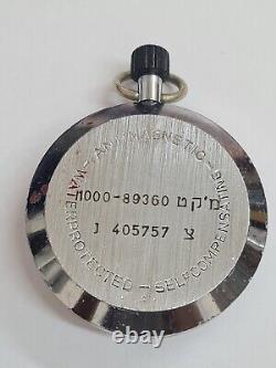 Hanhart Rare Military Israel Idf Germany Vintage Pocket Stop Watch