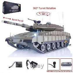 Heng Long RC Battle Tank 1/16 IDF Merkava MK IV Full Metal Chassis Barrel Recoil