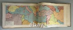 Historical geographical ATLAS Old Book of the Land of Israel Zahal IDF Signed