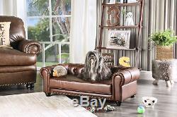 Hokku Designs Beverly Chesterfield Dog Sofa