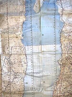 Huge Israel Army IDF Exercise Classified Military Map 1989