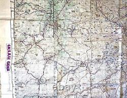 Huge Israel Army IDF Exercise Classified Military Map 1989