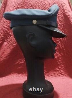 IAF Rare Old IDF Military Air Force Officer Hat With Hat screw-badge 1960s 1967