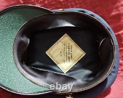 IAF Rare Old IDF Military Air Force Officer Hat With Hat screw-badge 1960s 1970s