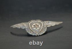 IDF Israel Air Force IAF Crewmans Metal Pin Badge Emblem for Beret 1940s-1950s
