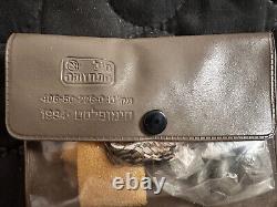IDF Israeli Army Items 1987 PVC Amenity Bag + 1994 Unused Sewing Needlework Kit